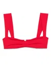Magda Butrym Bustier Bikini Top In Red