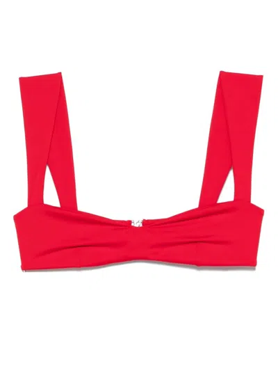 Magda Butrym Bustier Bikini Top In Red