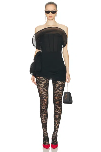 Magda Butrym Bustier Mini Dress In Black
