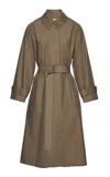 Magda Butrym Button-down Cotton Coat In Grey