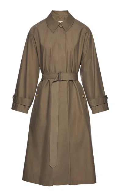 Magda Butrym Button-down Cotton Coat In Grey