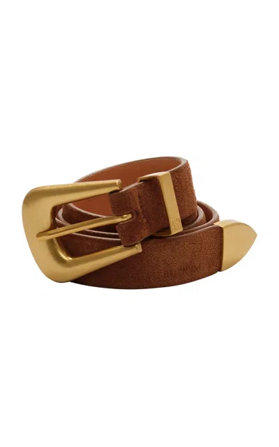 Magda Butrym Camel Suede Belt In Brown