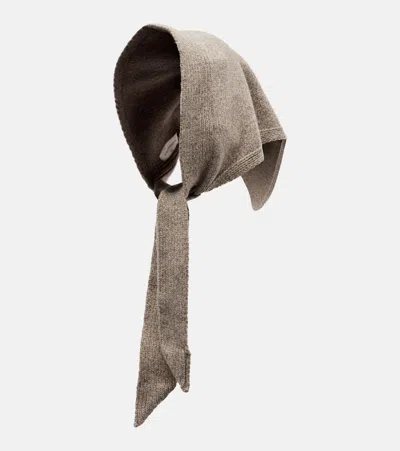 Magda Butrym Cashmere Headscarf In Sand