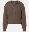 Magda Butrym Cashmere Sweater In Brown