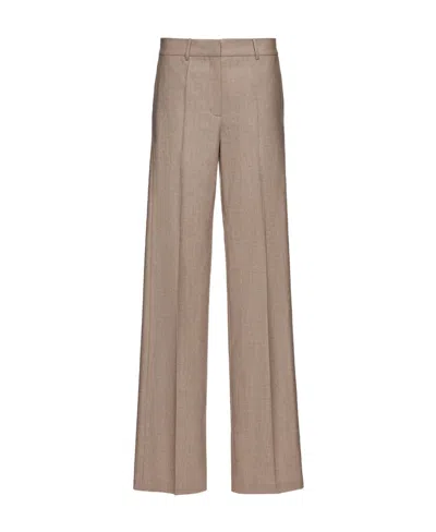 Magda Butrym Cashmere-blend Wide-leg Pants In Nude