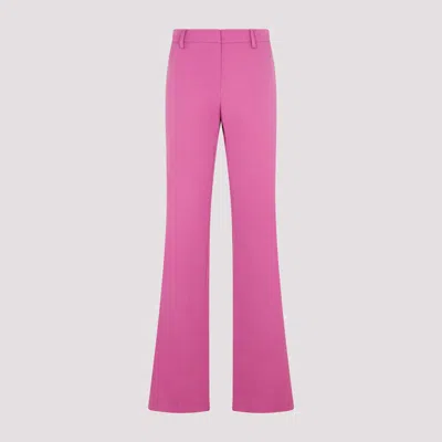 Magda Butrym Chic Wool And Silk Straight Leg Pants In Multi
