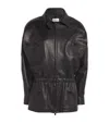 MAGDA BUTRYM CINCHED LEATHER JACKET