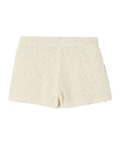Magda Butrym Circular Wool Shorts In Gray