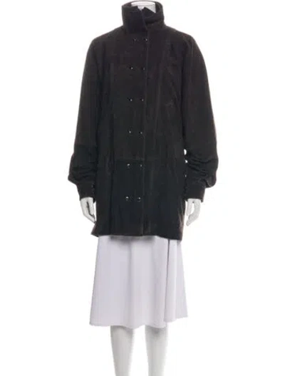 Pre-owned Magda Butrym Coat In Black