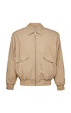 Magda Butrym Beige Oversized Technical Cotton Jacket