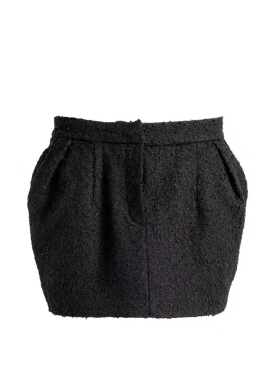Magda Butrym Concealed-fastening Mini Skirt In Black