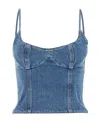 Magda Butrym Denim Top In Blue