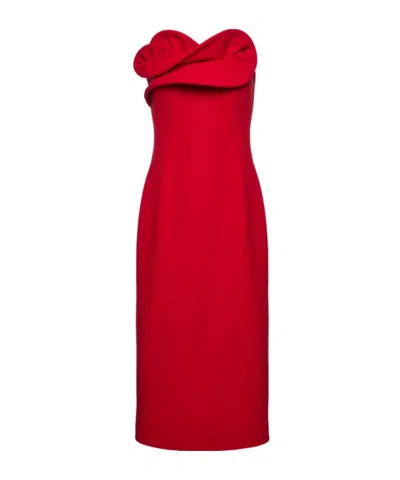 Magda Butrym Corset Sleeveless Dress In Red