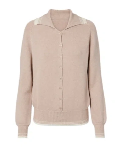 Magda Butrym Cotton And Cashmere Cardigan In Orange