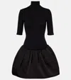 Magda Butrym Mini Dress With Balloon Skirt In Black