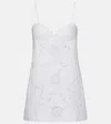 Magda Butrym Cotton-blend Poplin Lace Bustier Dress In White