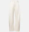 Magda Butrym Cotton-blend Slim Pants In White