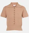 Magda Butrym Cotton-blend Top In Beige