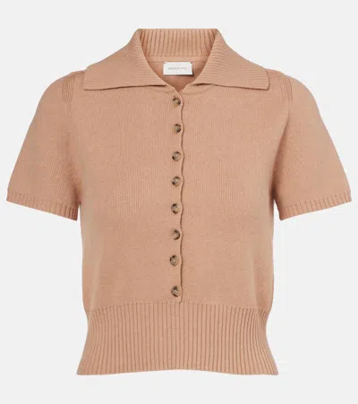 Magda Butrym Cotton-blend Top In Beige