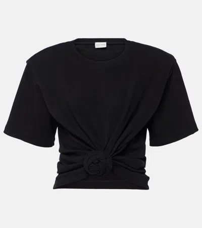 Magda Butrym Cotton-blend Top In Black