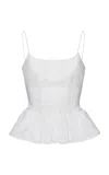 Magda Butrym Cotton Corset Top In White