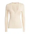 Magda Butrym Crochet Insert Cardigan With Eight In Beige