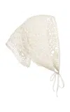 Magda Butrym Cotton Crochet Scarf In White