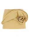 Magda Butrym Mini Length Wrap Detail Skirt In Yellow