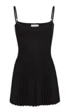 Magda Butrym Cotton Knit Mini Dress In Black