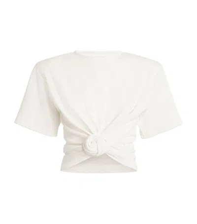 Magda Butrym Tshirt 02 Topwear In Beige Cellulose In White