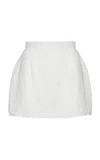 Magda Butrym Cotton-linen Blend Mini Skirt In White