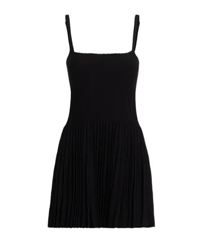 Magda Butrym Knit Skater Tank Mini Dress In Black