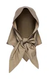 Magda Butrym Cotton Scarf In Brown