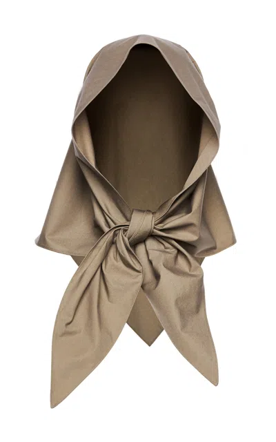 Magda Butrym Cotton Scarf In Brown