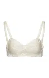 Magda Butrym Cotton-silk Bralette In White