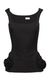 Magda Butrym Cotton-silk Tank Top In Black