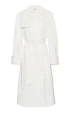 Magda Butrym Cotton-silk Trench Coat In White