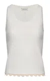 Magda Butrym Cotton Tank Top In White