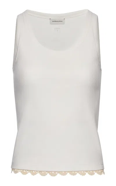 Magda Butrym Cotton Tank Top In White