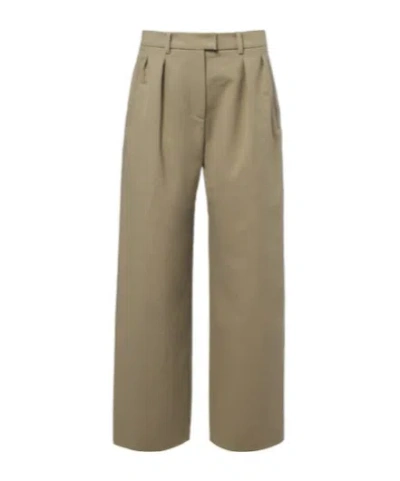 Magda Butrym Cotton Wide-leg Pants In Gray