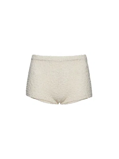 Magda Butrym Textured Shorts In Ivory