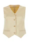 Magda Butrym Cotton Blend Vest With Adjustable Back Strap