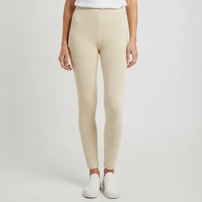 Pre-owned Magda Butrym Cream Knit Regular Fit Pants S In White