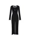 Magda Butrym Crepe Maxi Dress In Black
