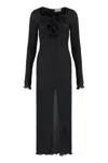 Magda Butrym Crepe Dress In Black