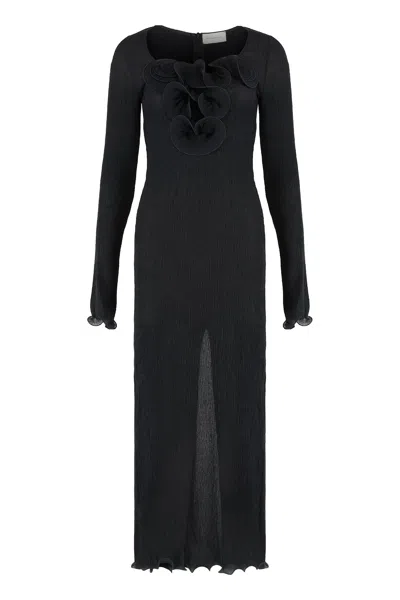 Magda Butrym Crepe Dress In Black
