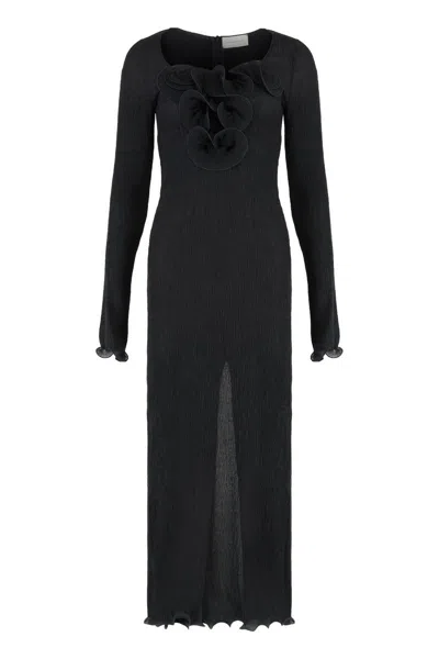 Magda Butrym Crepe Dress In Blue