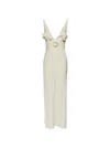 Magda Butrym Maxikleid Mit Blumenapplikation In Neutrals