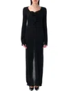 Magda Butrym Crepe Dress In Black