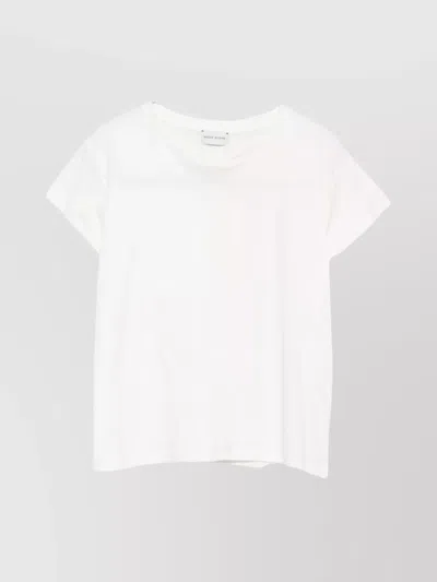 MAGDA BUTRYM CREW NECK PLAIN DESIGN SHORT SLEEVES